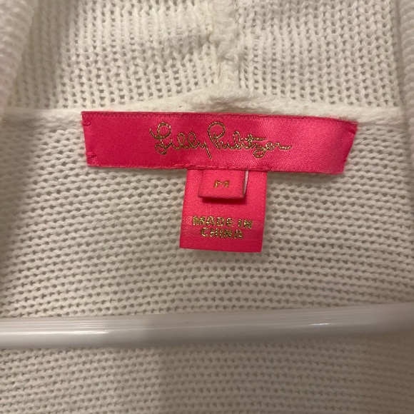 Lilly Pulitzer | White Long Tatum Cardigan | Size M - Picture 3 of 4
